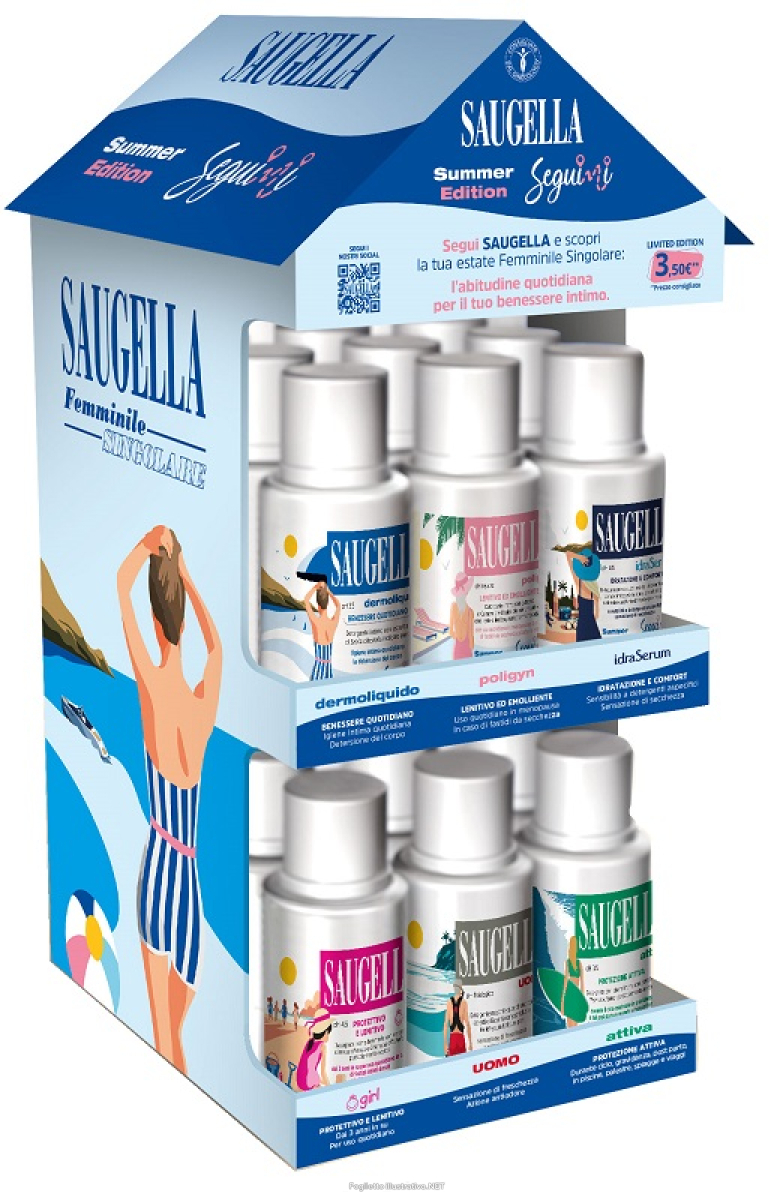 Cerca Offerte di saugella seguimi expo banco 4 dermoliquido + 4 poligyn + 4 girl + 4 uomo + 4 idraserum + 4 attiva e acquista online