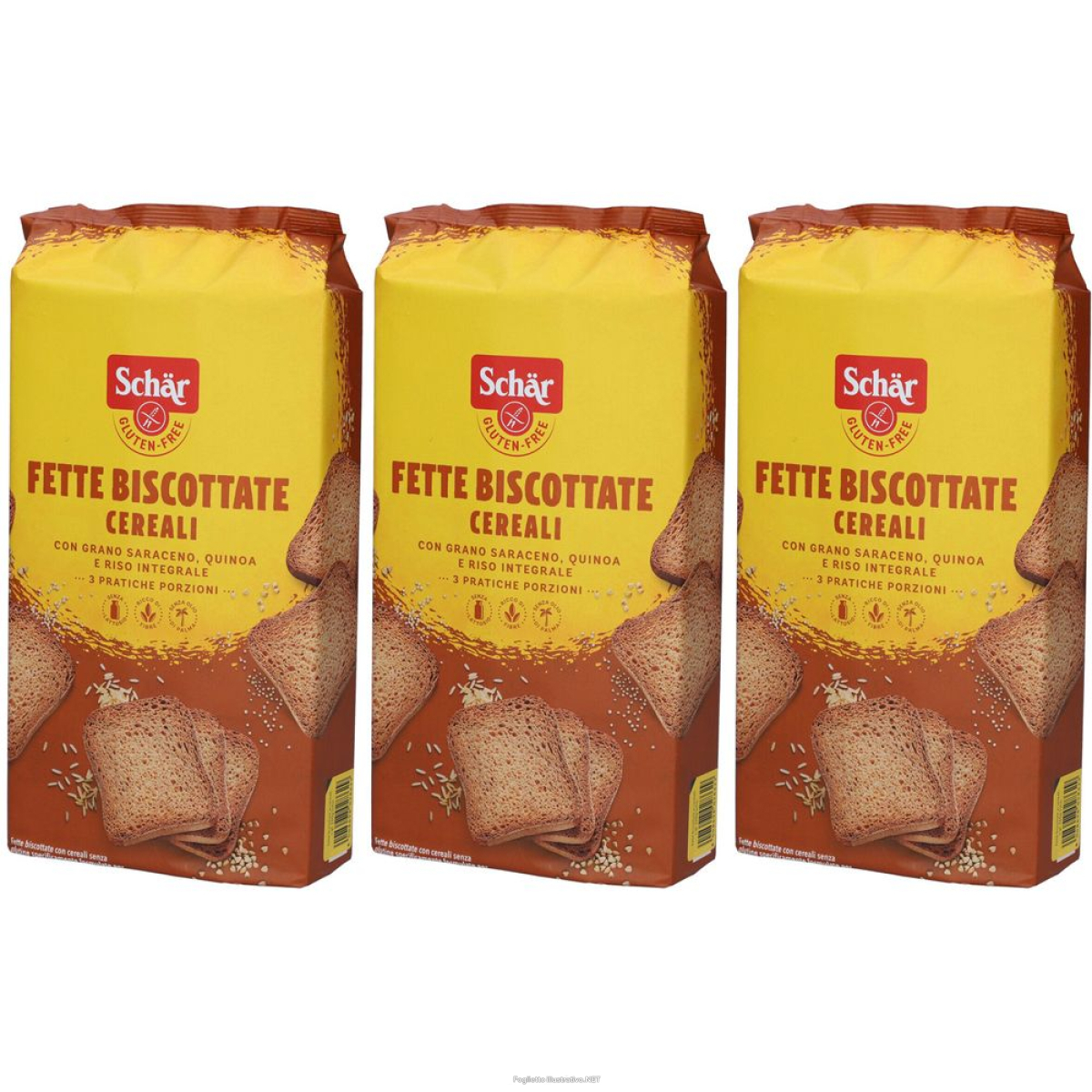 Cerca Offerte di schar fette biscottate cereali set da 3 3x3x86,7 g biscotti e acquista online