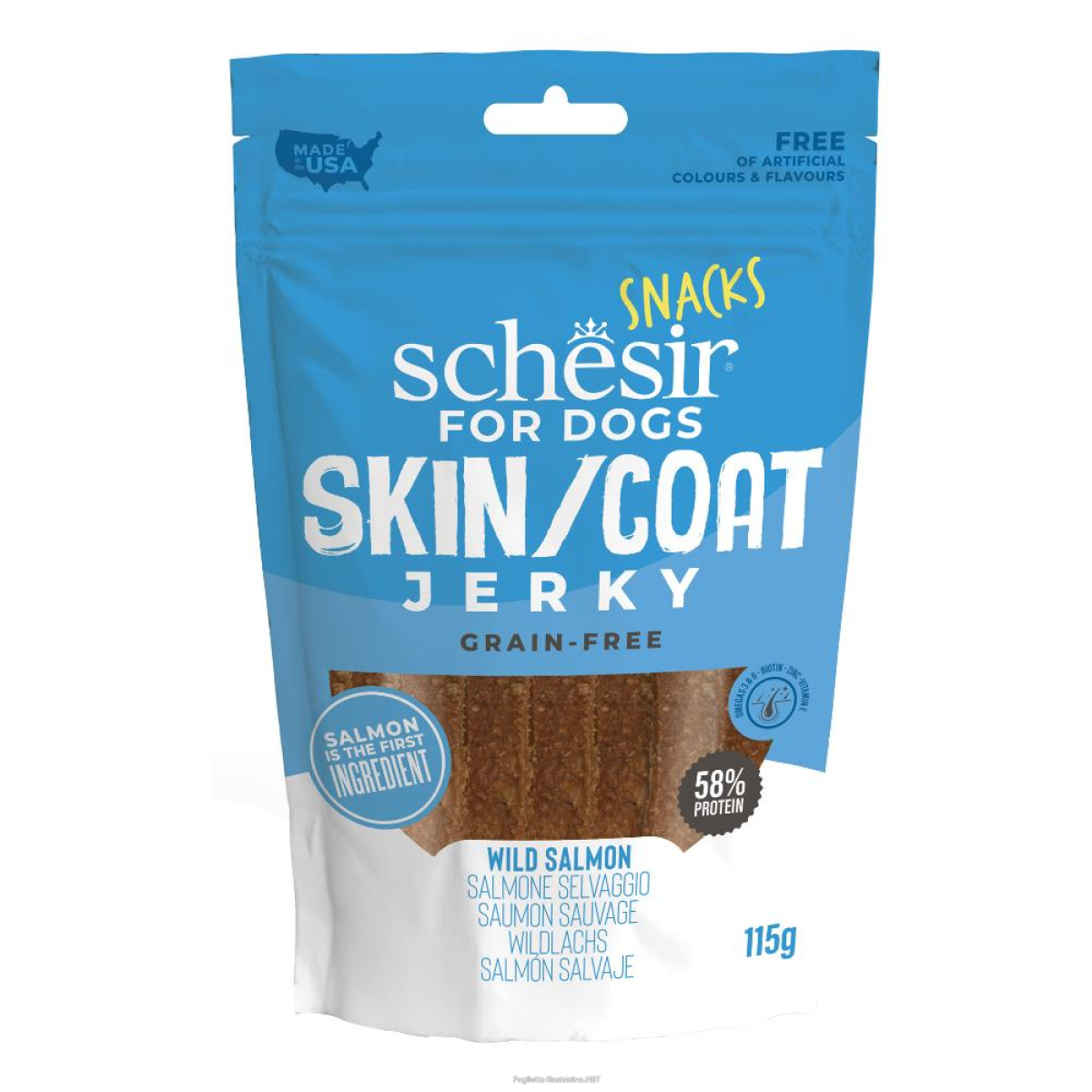 Cerca Offerte di schesir cane snack jerky salmone 115gr e acquista online