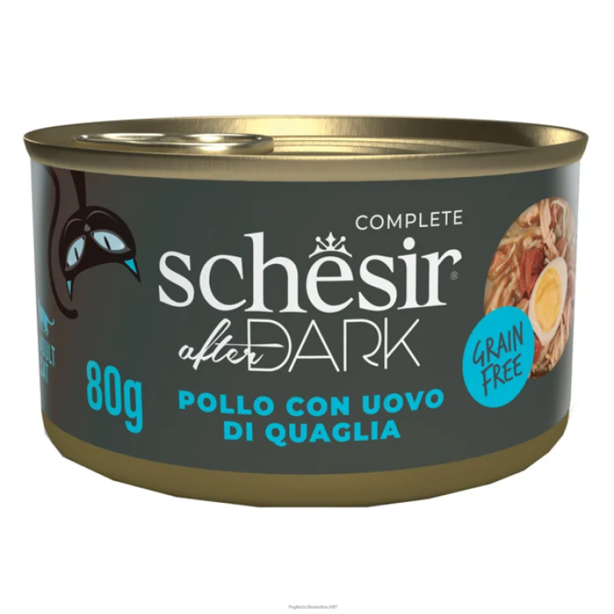 Cerca Offerte di schesir gatto after dark grain free in brodo adult pollo uova di quaglia 80gr (lattina) e acquista online