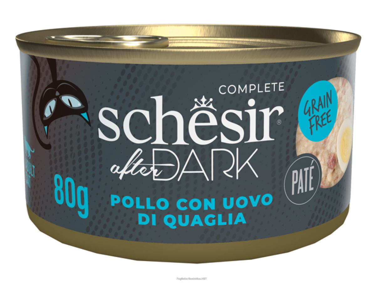 Cerca Offerte di schesir gatto after dark grain free pate' adult pollo uova di quaglia 80gr (lattina) e acquista online