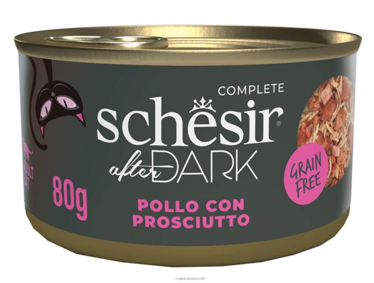 Cerca Offerte di schesir gatto after dark grain free pollo prosciutto 80gr (lattina) e acquista online