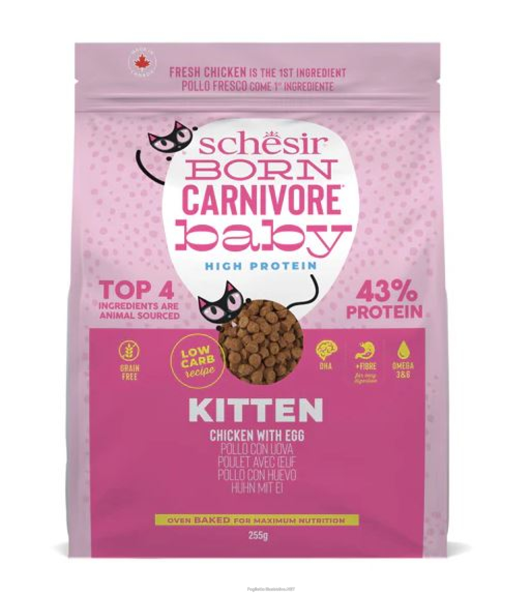 Cerca Offerte di schesir gatto born carnivore baby kitten pollo & uova 255 gr e acquista online