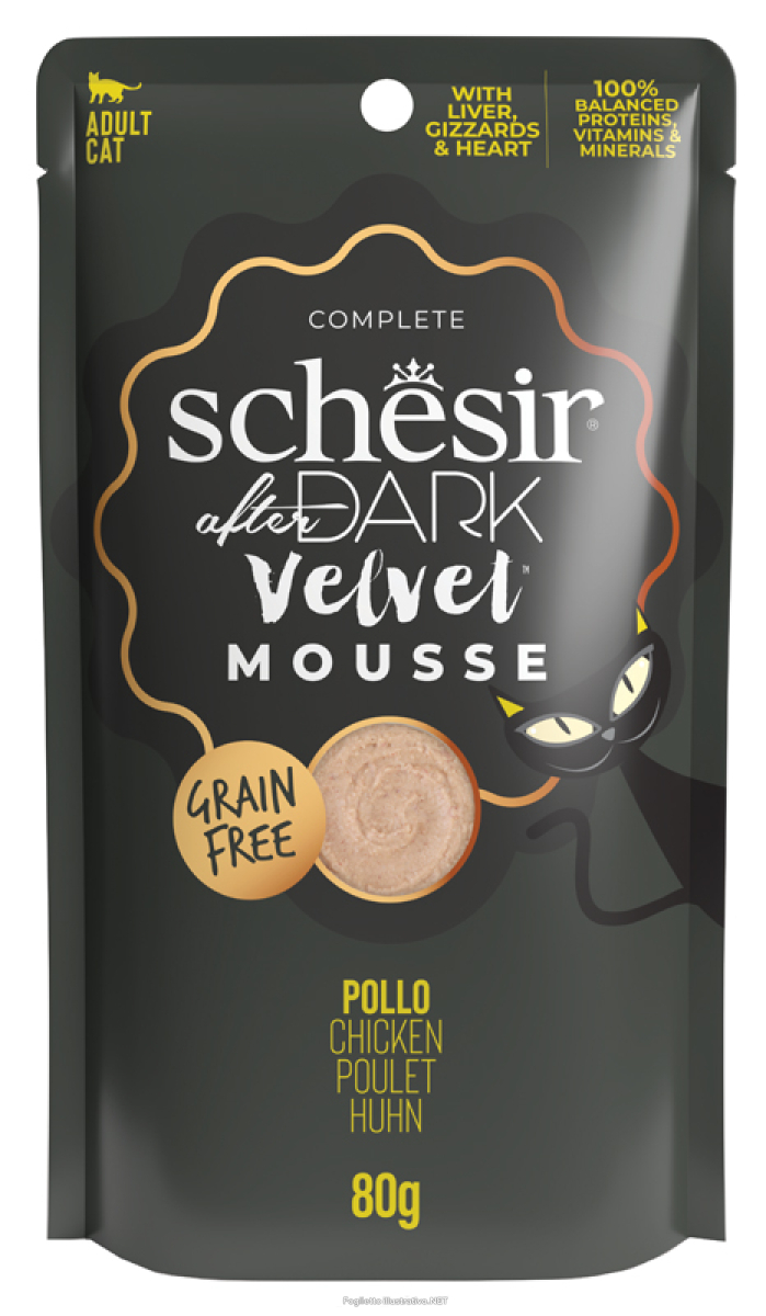 Cerca Offerte di schesir gatto dark velvet mousse grain free adult pollo 80gr (bustina) e acquista online