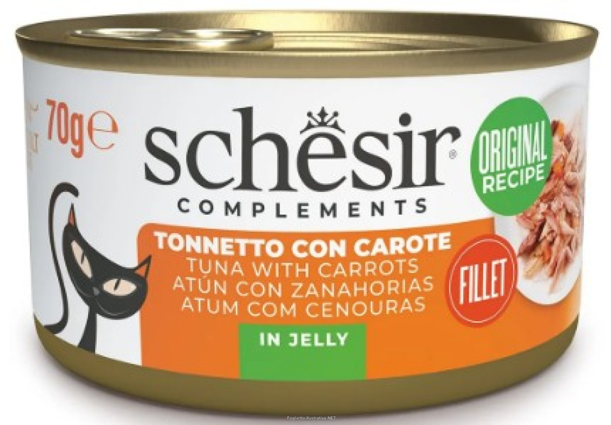Cerca Offerte di schesir gatto jelly tonnetto carote 70gr (lattina) e acquista online