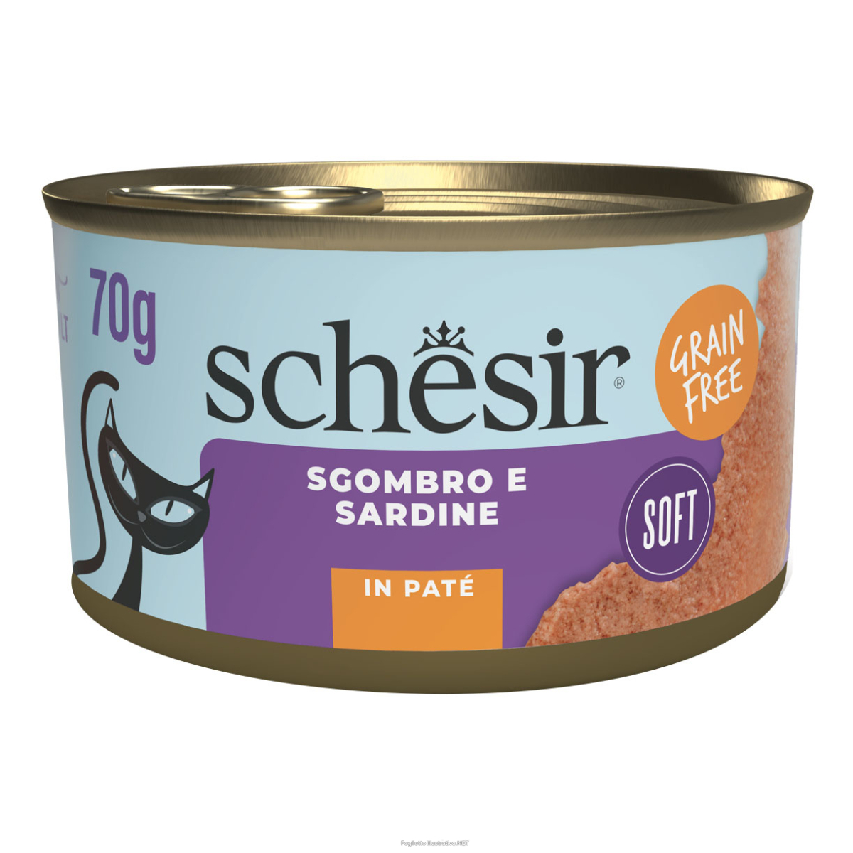 Cerca Offerte di schesir gatto pat&atilde;? grain free sgombro e sardine 70gr (lattina) e acquista online