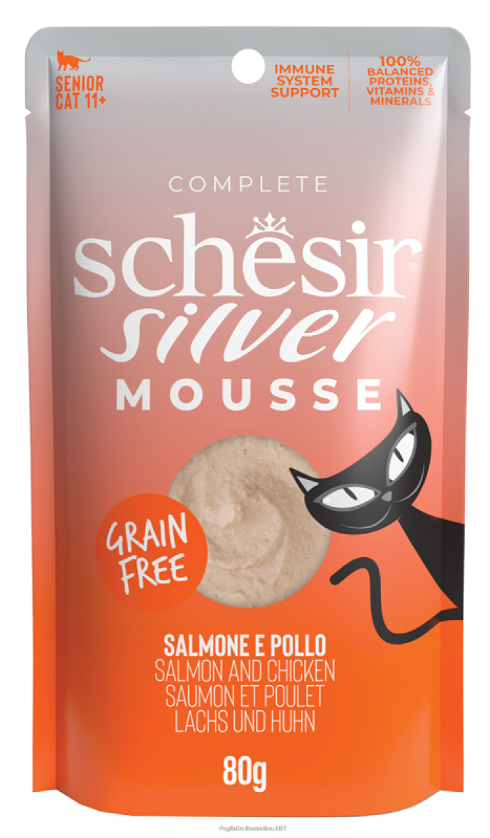 Cerca Offerte di schesir gatto silver mousse grain free salmone pollo 80gr (bustina) e acquista online
