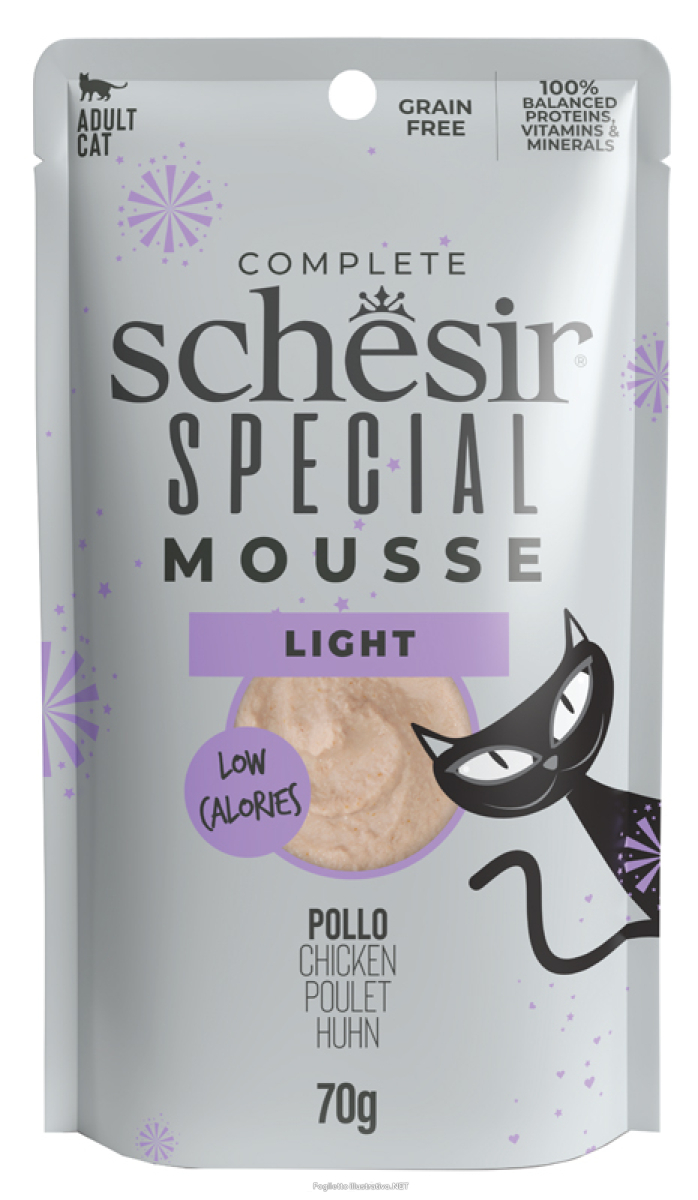 Cerca Offerte di schesir gatto special mousse light low calories adult pollo 70gr (bustina) e acquista online