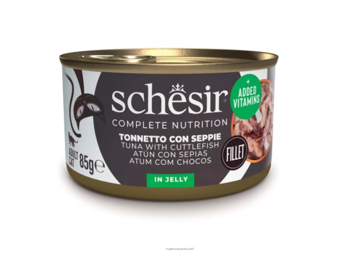 Cerca Offerte di schesir tonnetto con seppie in gelatina cibo umido gatti adulti lattina 85g e acquista online