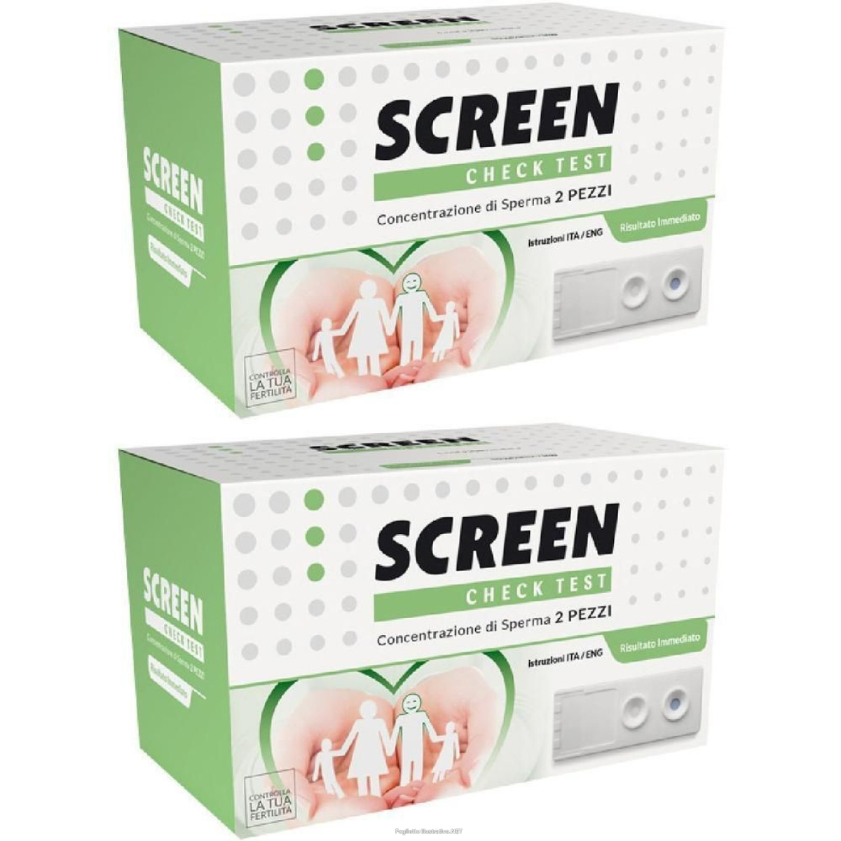 Cerca Offerte di screen test conta spermatica 2 pezzi 2x2 pz e acquista online