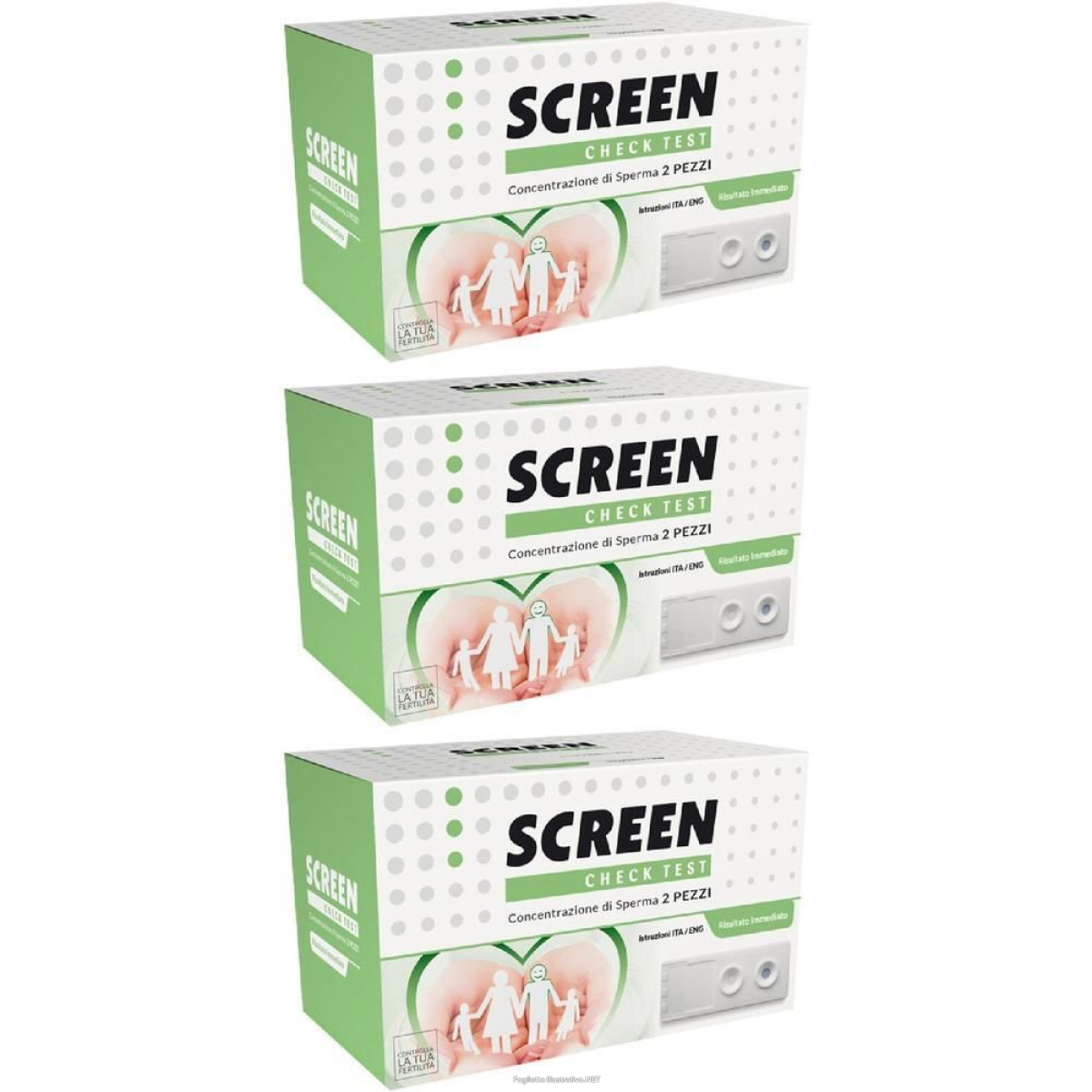 Cerca Offerte di screen test conta spermatica 2 pezzi 3x2 pz e acquista online