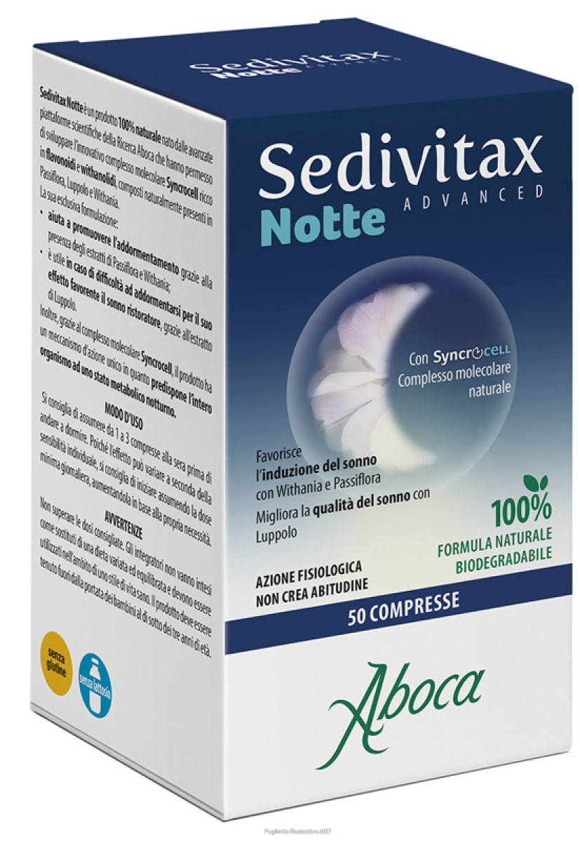 Cerca Offerte di sedivitax notte advanced 50 compresse integratore per promuovere l'addormentamento e qualità del sonno e acquista online