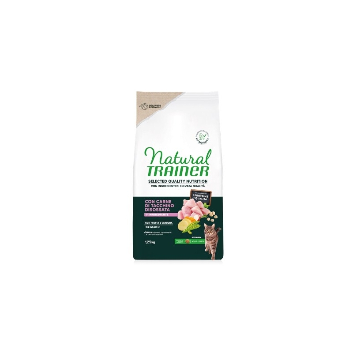 Cerca Offerte di Selected quality sterilised tacchino - alimento completo per gatti sterilizzati 300 gr e acquista online