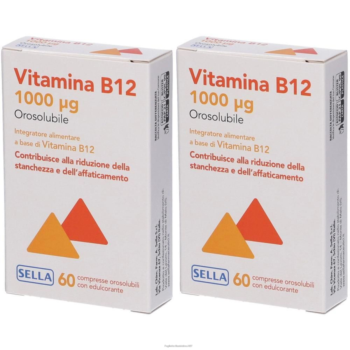 Cerca Offerte di sella vitamina b12 1000mcg compresse orosolubili 2x7,2 g e acquista online