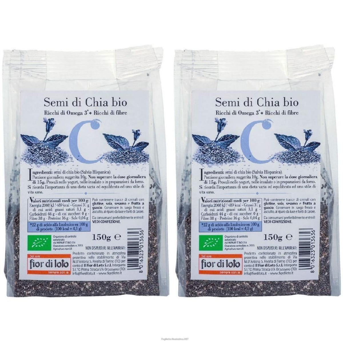 Cerca Offerte di semi di chia bio 2x150 g e acquista online