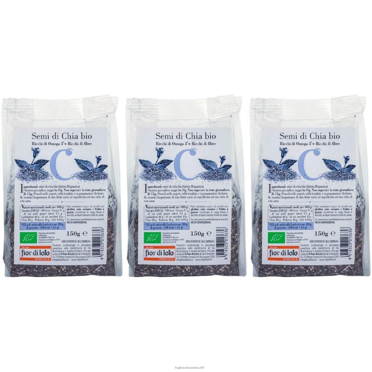 Cerca Offerte di semi di chia bio 3x150 g e acquista online