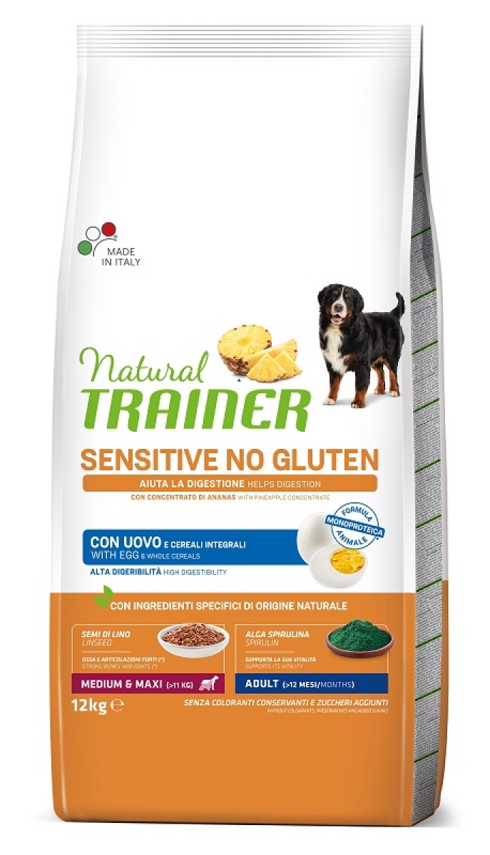 Cerca Offerte di Sensitive no gluten con uovo - alimento completo per cani adulti di taglia media e grande 12 kg e acquista online