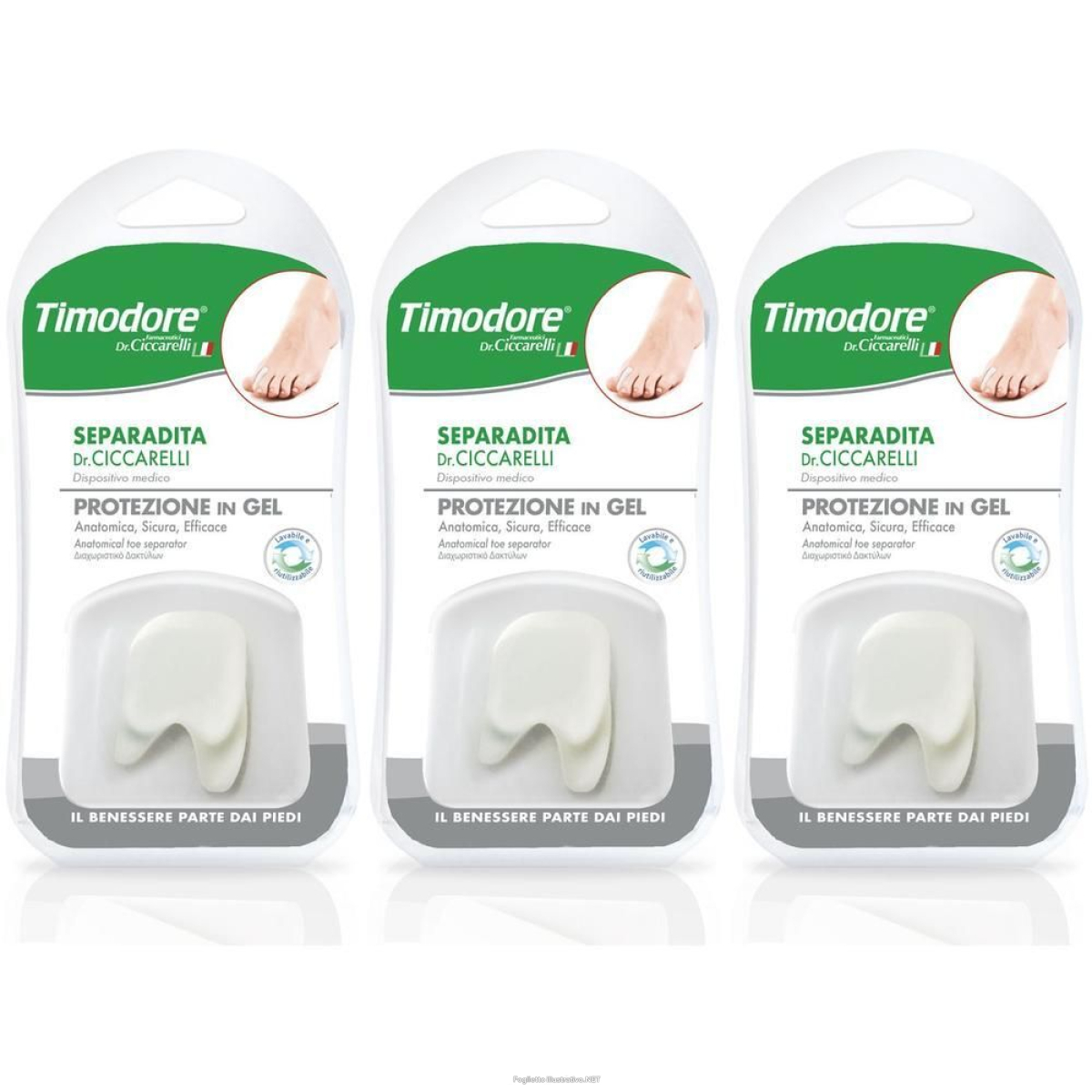Cerca Offerte di separadita anatomico per piede realizzato in gel di silicone bianco se e acquista online