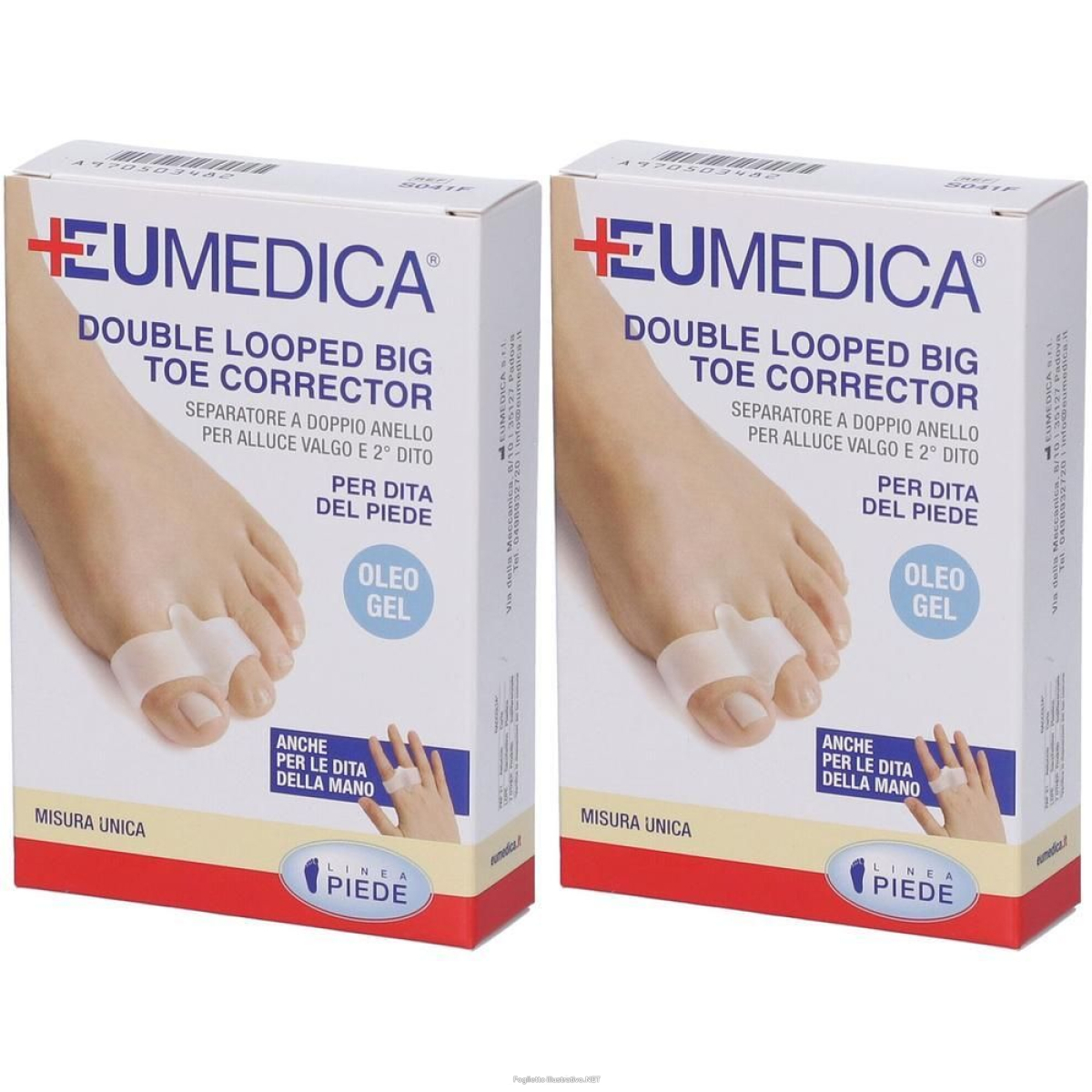 Cerca Offerte di separatore a doppio anello double looped big toe corrector per alluce e acquista online