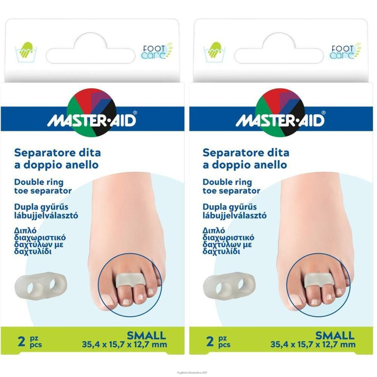 Cerca Offerte di separatore dita master-aid footcare con anello doppio small 2 pezzi c1 e acquista online