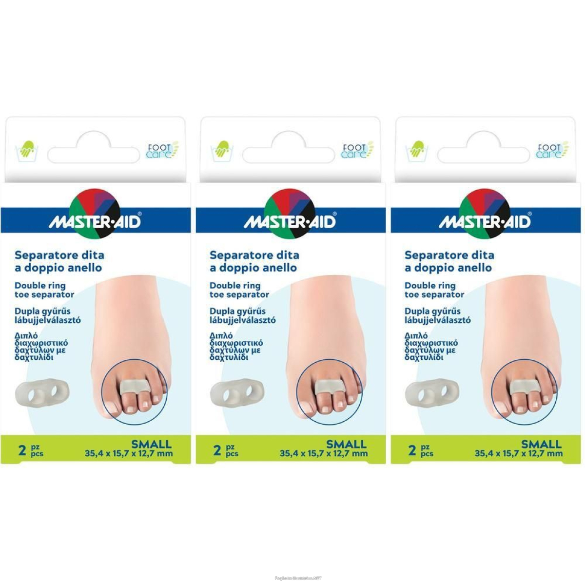 Cerca Offerte di separatore dita master-aid footcare con anello doppio small 2 pezzi c1 e acquista online