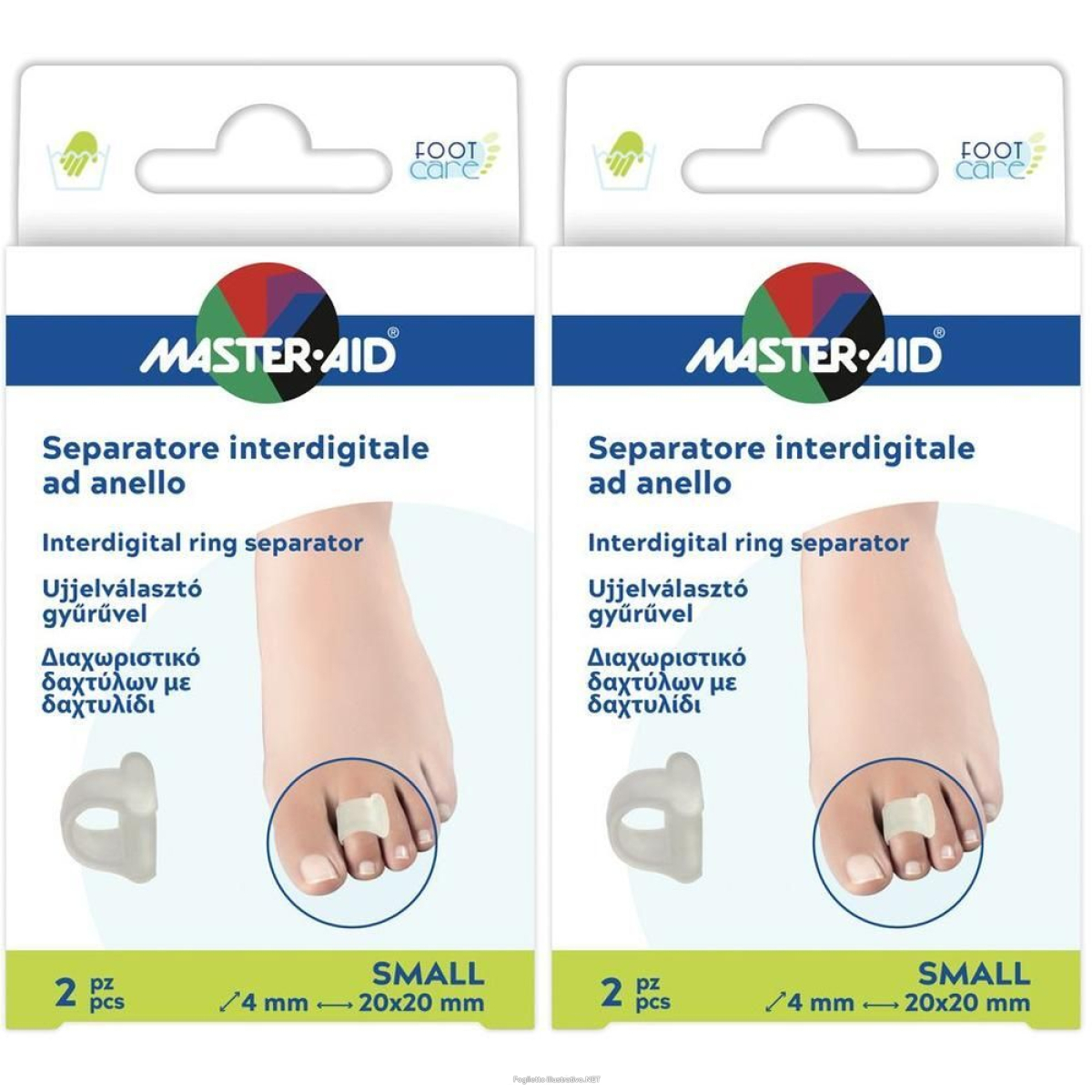 Cerca Offerte di separatore dita master-aid footcare con anello small 2 pezzi c17 2x2 s e acquista online