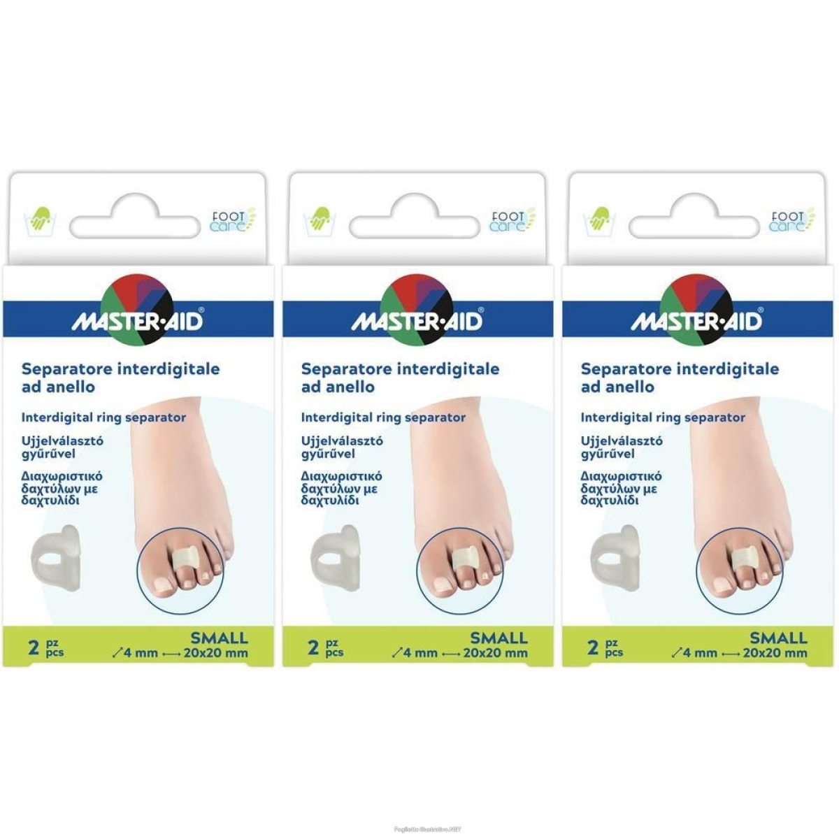 Cerca Offerte di separatore dita master-aid footcare con anello small 2 pezzi c17 3x2 s e acquista online