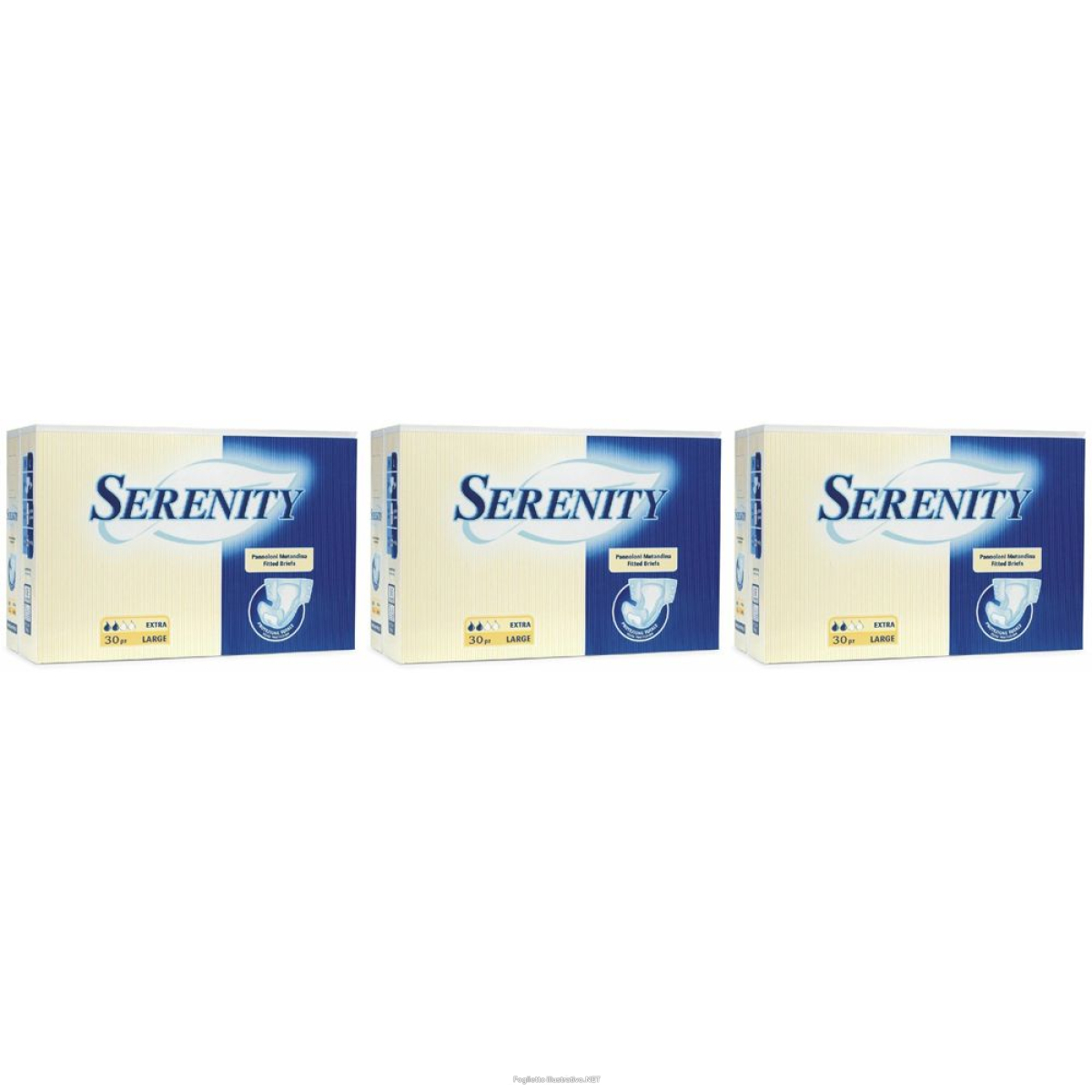 Cerca Offerte di serenity® classic pannoloni mutandina extra large set da 3 3x30 pz sli e acquista online