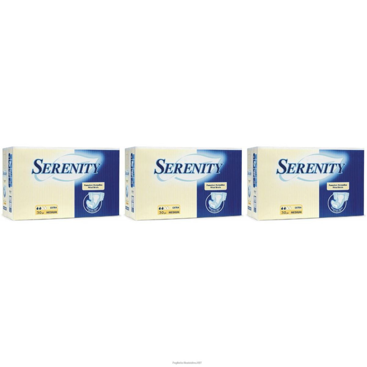 Cerca Offerte di serenity® classic pannoloni mutandina extra medium set da 3 3x30 pz sl e acquista online