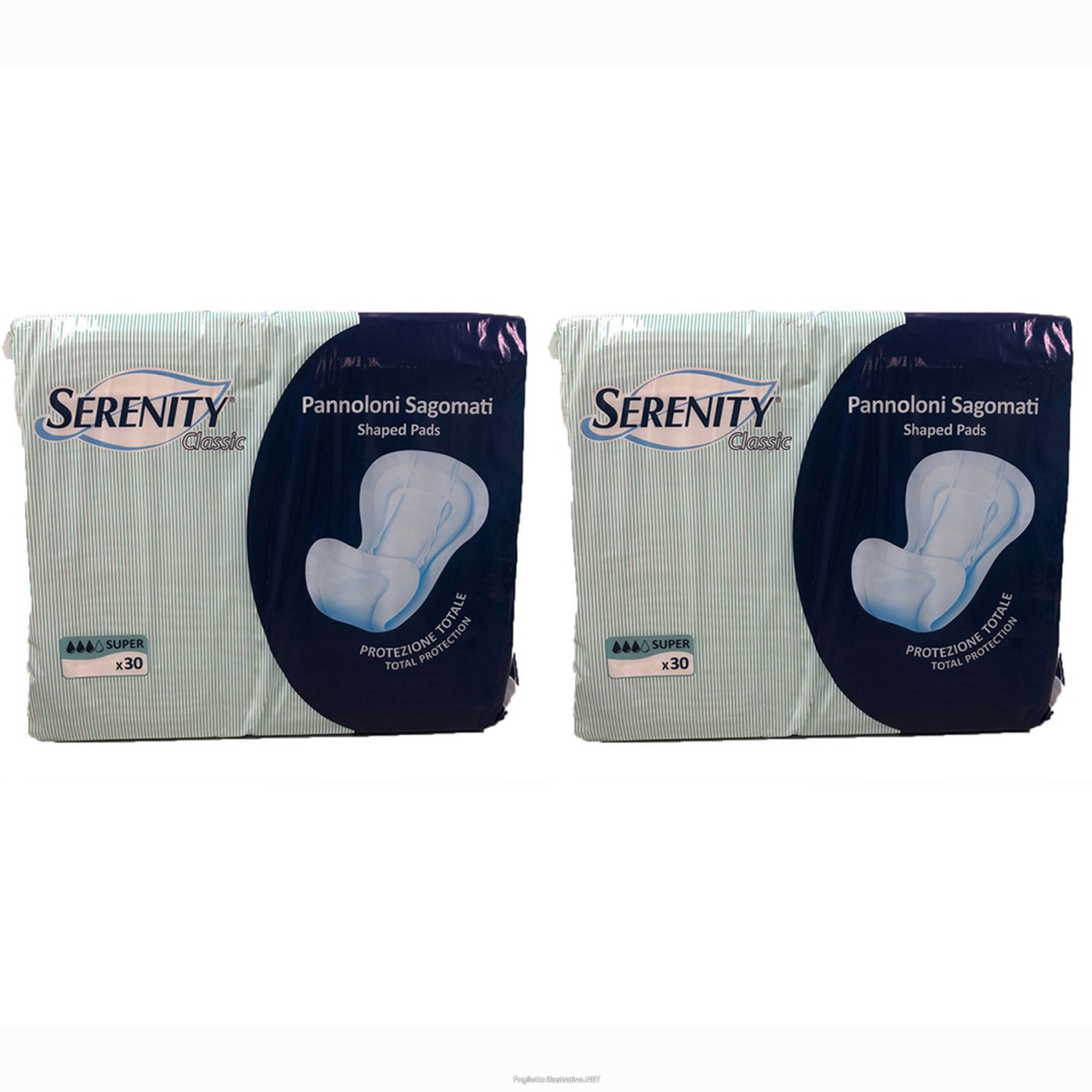 Cerca Offerte di serenity® classic pannoloni sagomati super 2x30 pz slip per l'incontin e acquista online