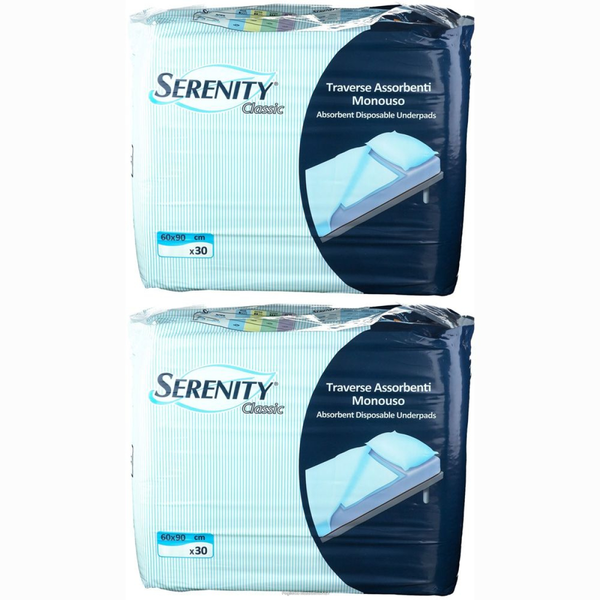 Cerca Offerte di serenity® classic traverse assorbenti monouso 2x30 pz lenzuolo e acquista online