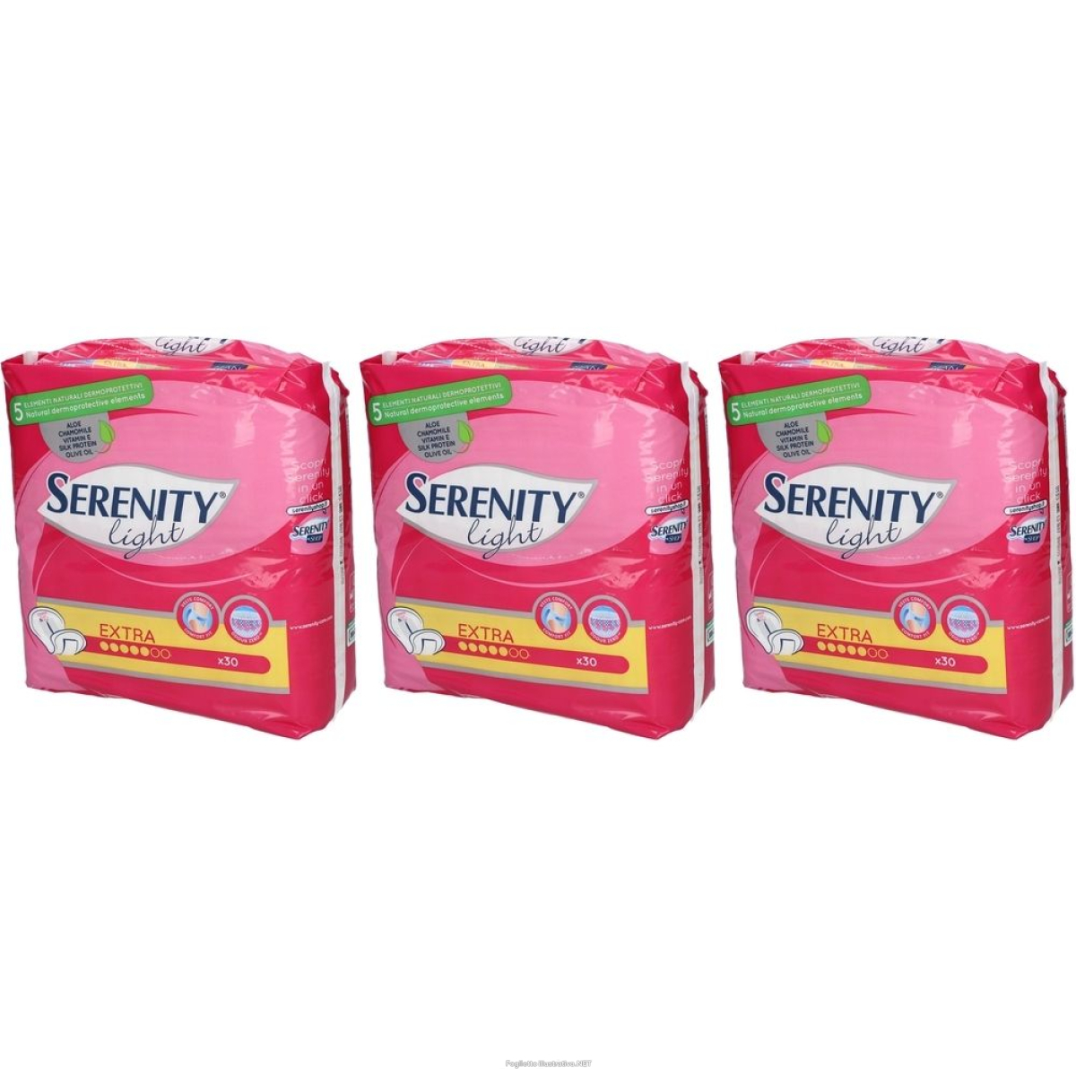 Cerca Offerte di serenity® light lady extra set da 3 3x30 pz assorbenti e acquista online