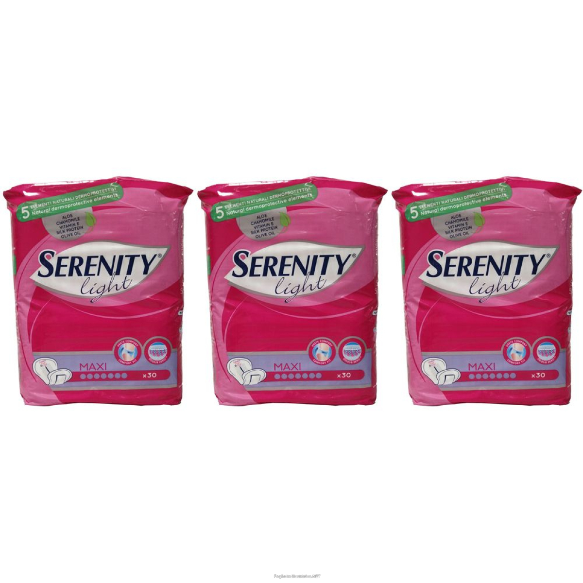 Cerca Offerte di serenity® light maxi set da 3 3x30 pz assorbenti e acquista online