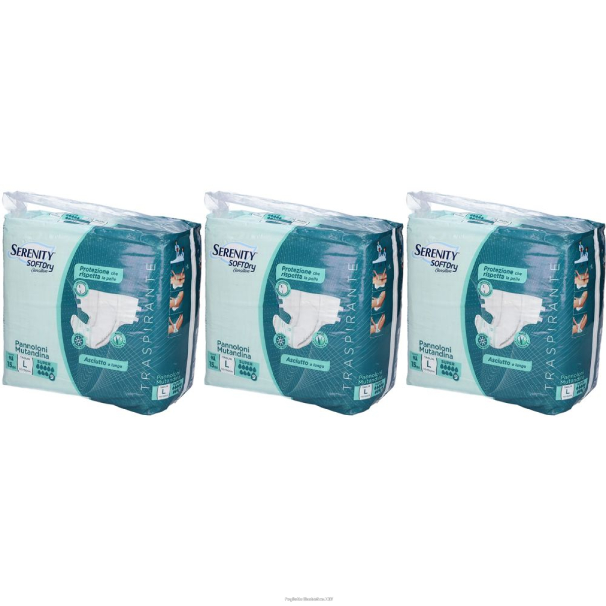 Cerca Offerte di serenity softdry sensitive pannoloni mutandina super taglia l set da 3 e acquista online
