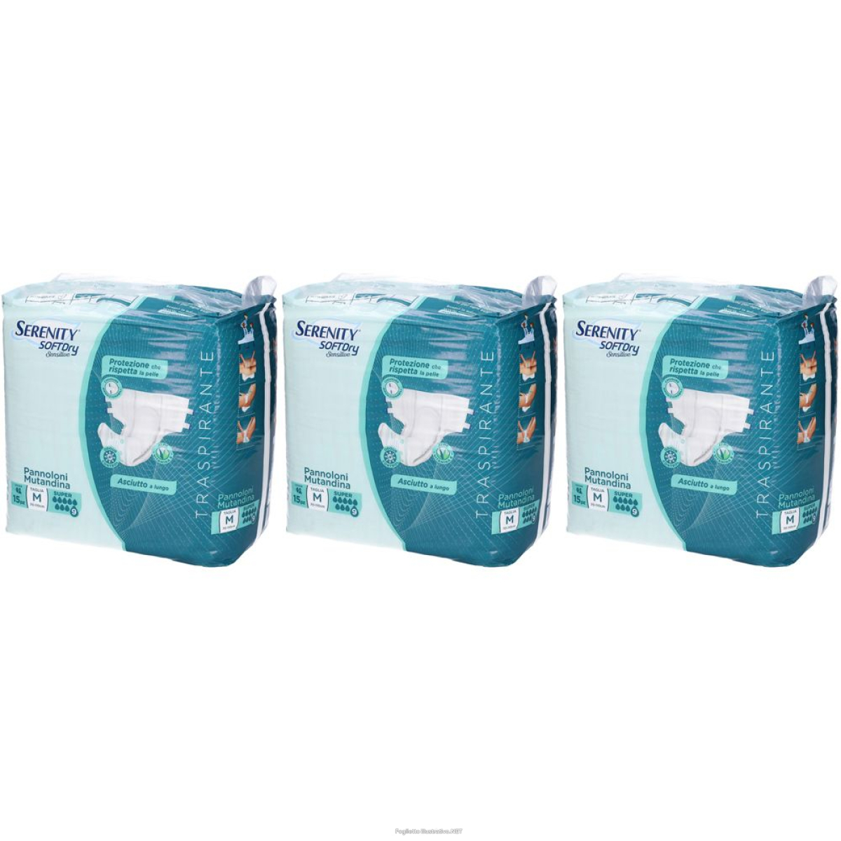 Cerca Offerte di serenity softdry sensitive pannoloni mutandina super taglia m set da 3 e acquista online