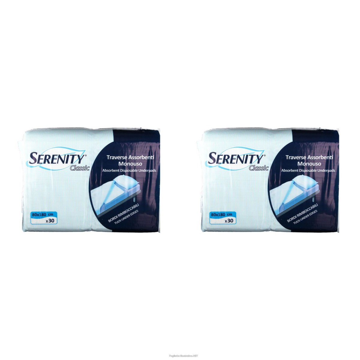 Cerca Offerte di serenity® traverse assorbenti monouso 80 x 180 cm 2x30 pz supporto e acquista online