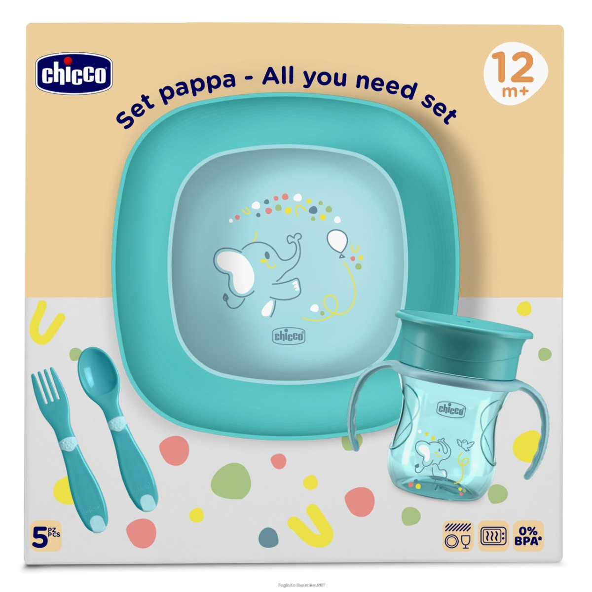 Cerca Offerte di set pappa 12m+ azzurro chicco e acquista online