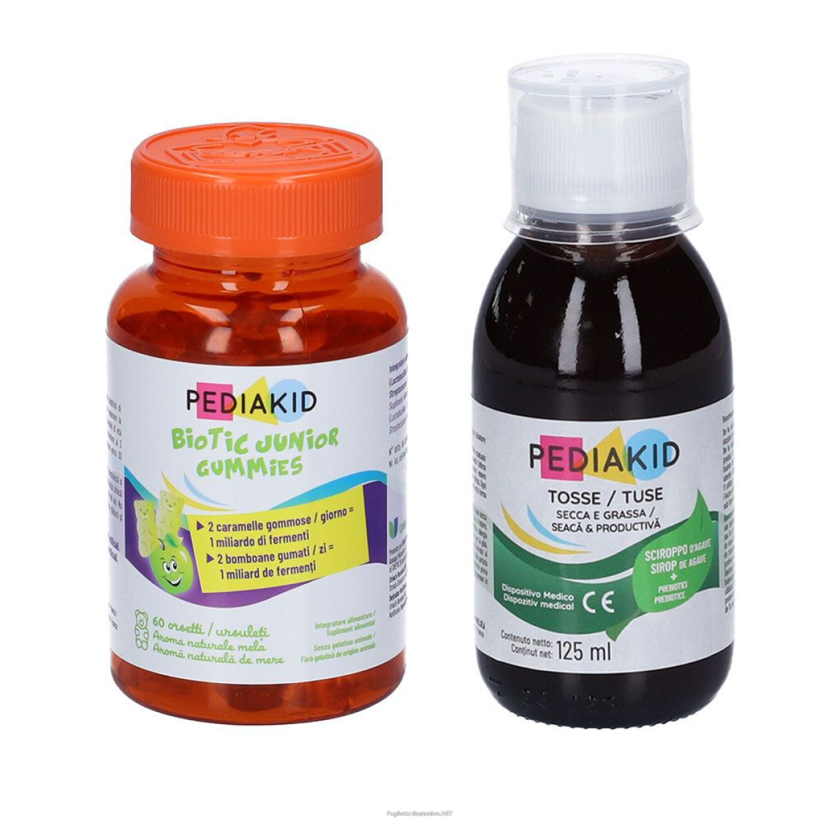 Cerca Offerte di set pediakid caramelle gommose biotic junior + tosse secca e e acquista online