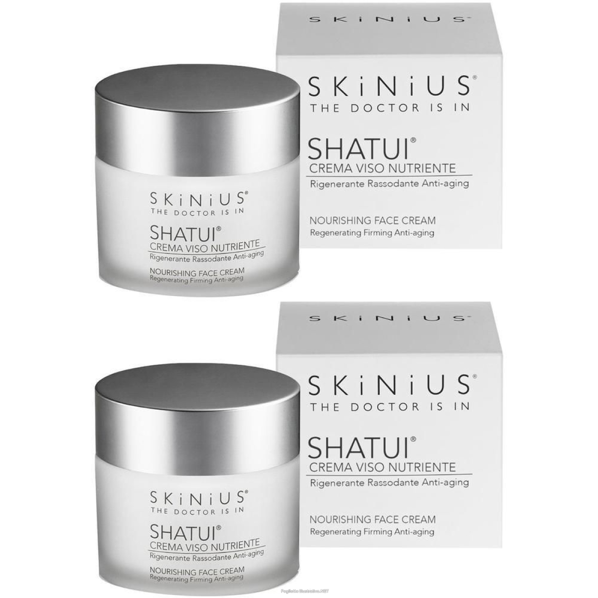 Cerca Offerte di shatui crema viso nutriente rigenerante rassodante anti-aging 2x50 ml e acquista online