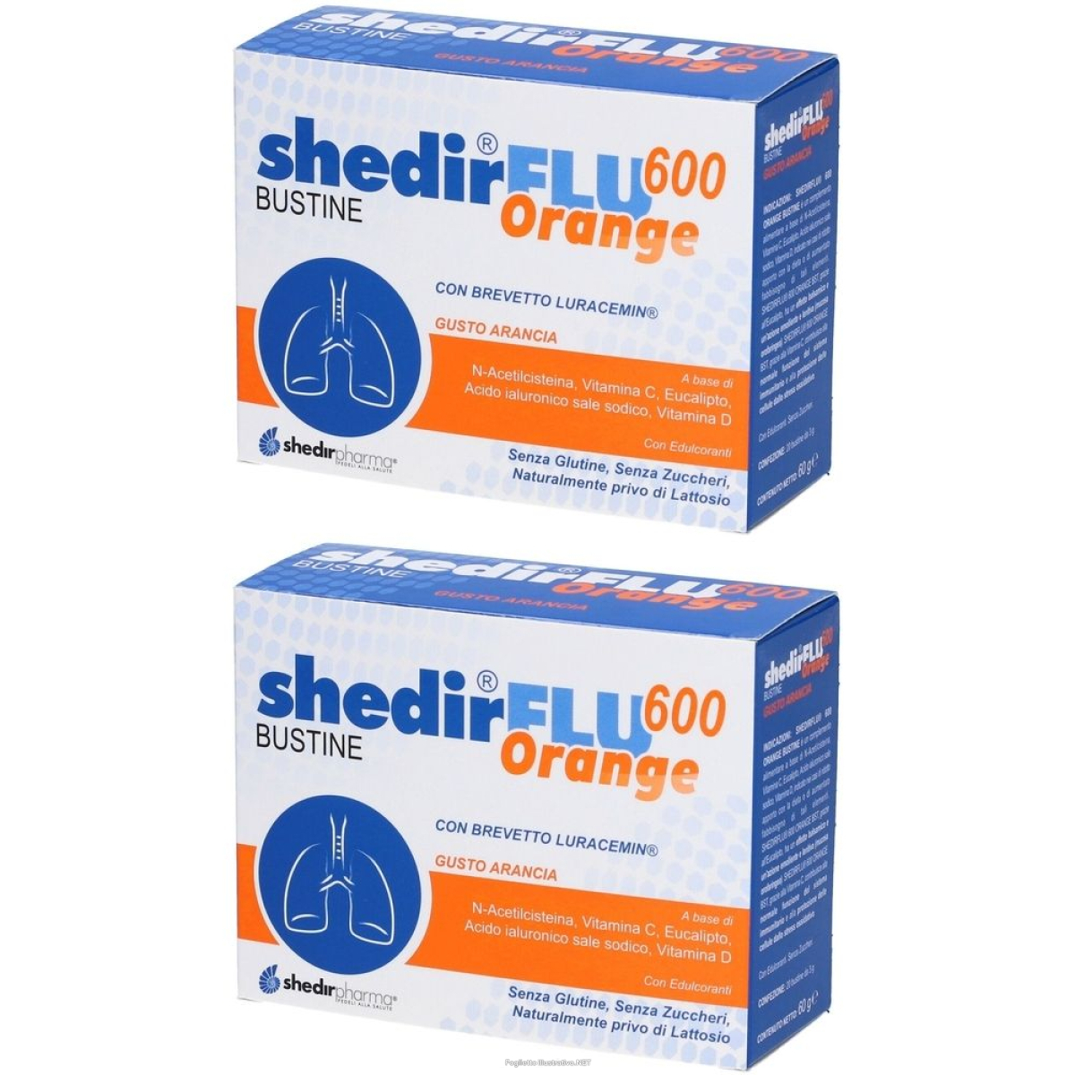 Cerca Offerte di shedir®flu600 orange bustine gusto arancia set da 2 2x20 pz bustina e acquista online