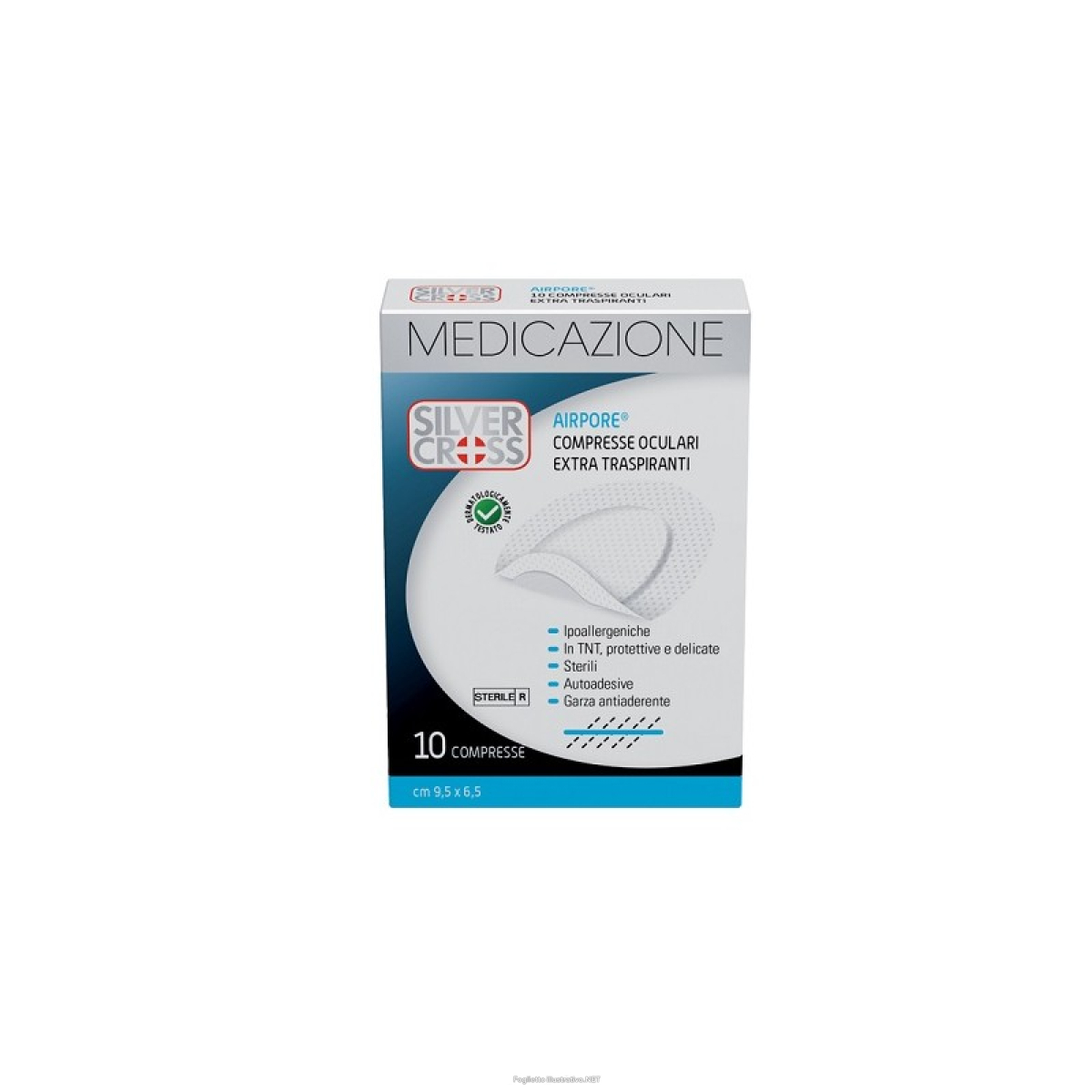 Cerca Offerte di silver cross airpore cerotto oculare extra traspirante 9,5 x 6,5 cm, 10 cerotti oculari e acquista online