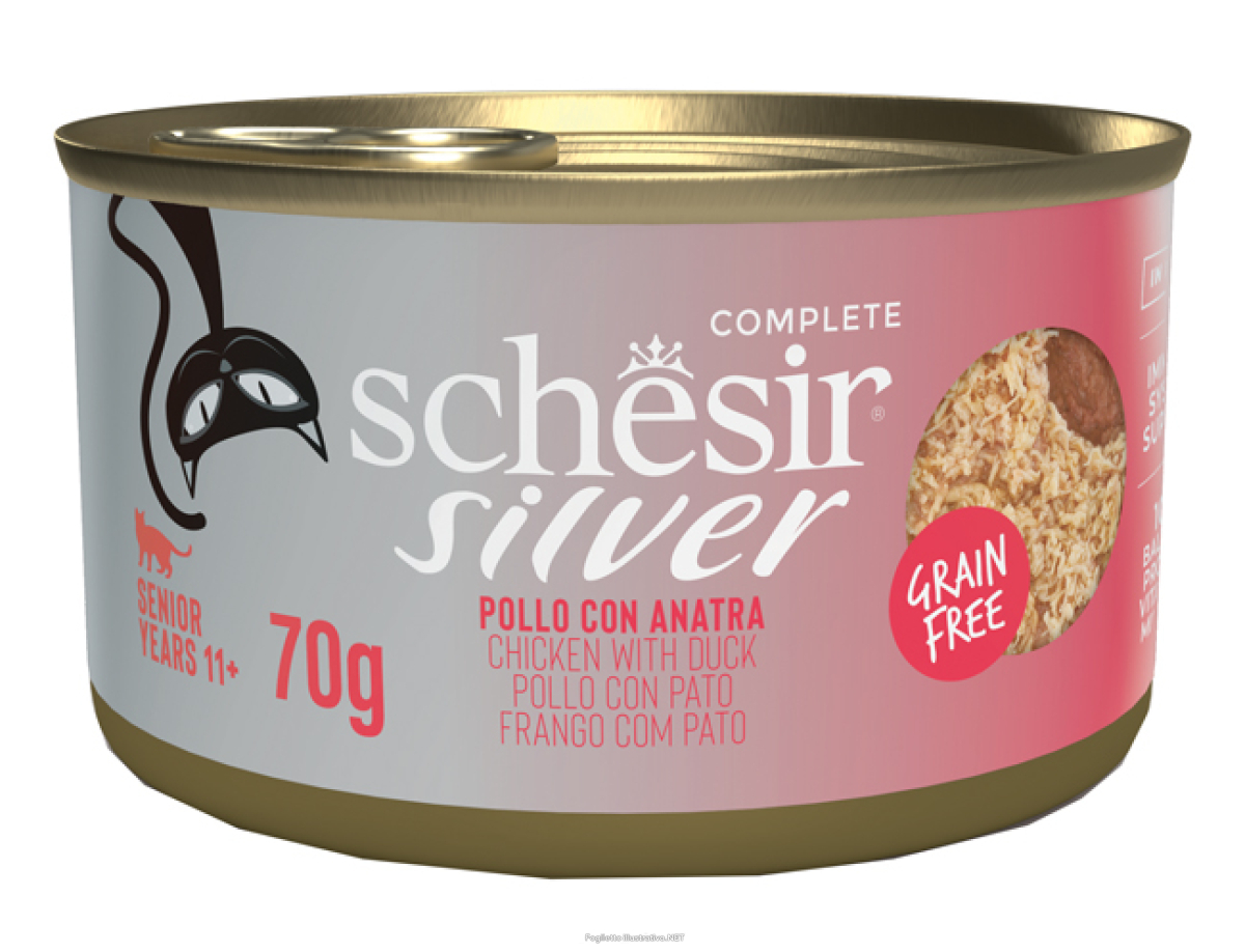 Cerca Offerte di silver senior cat pollo con anatra filetti e mousse doppia texture in brodo - 70gr e acquista online