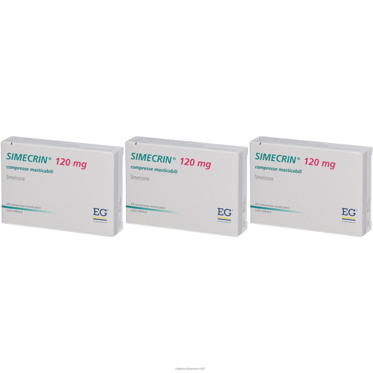 Cerca Offerte di simecrin® 120 mg compresse masticabili set da 3 3x24 pz mast e acquista online
