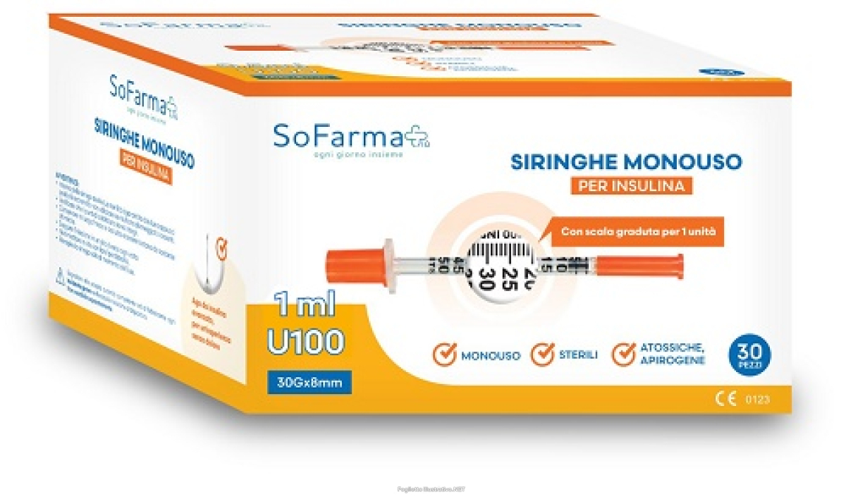 Cerca Offerte di siringa per insulina 1 ml 30 pezzi sofarmapiu' e acquista online