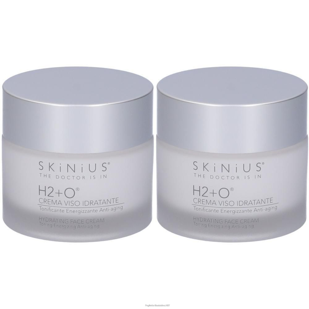 Cerca Offerte di skinius h2+o crema viso idratante 2x50 ml e acquista online