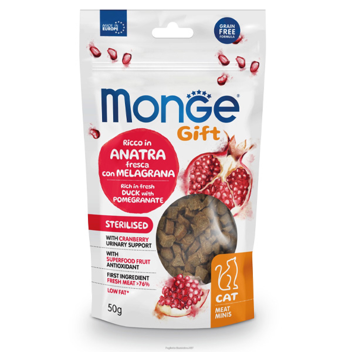 Cerca Offerte di snack gift adult meat minis sterilised ricco in anatra fresca con melagrana - 50gr e acquista online
