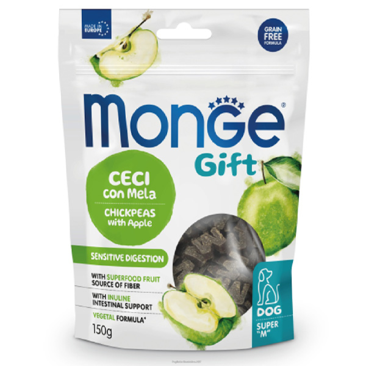 Cerca Offerte di snack gift dog adult super m sensitive digestion ceci con mela - 150gr e acquista online
