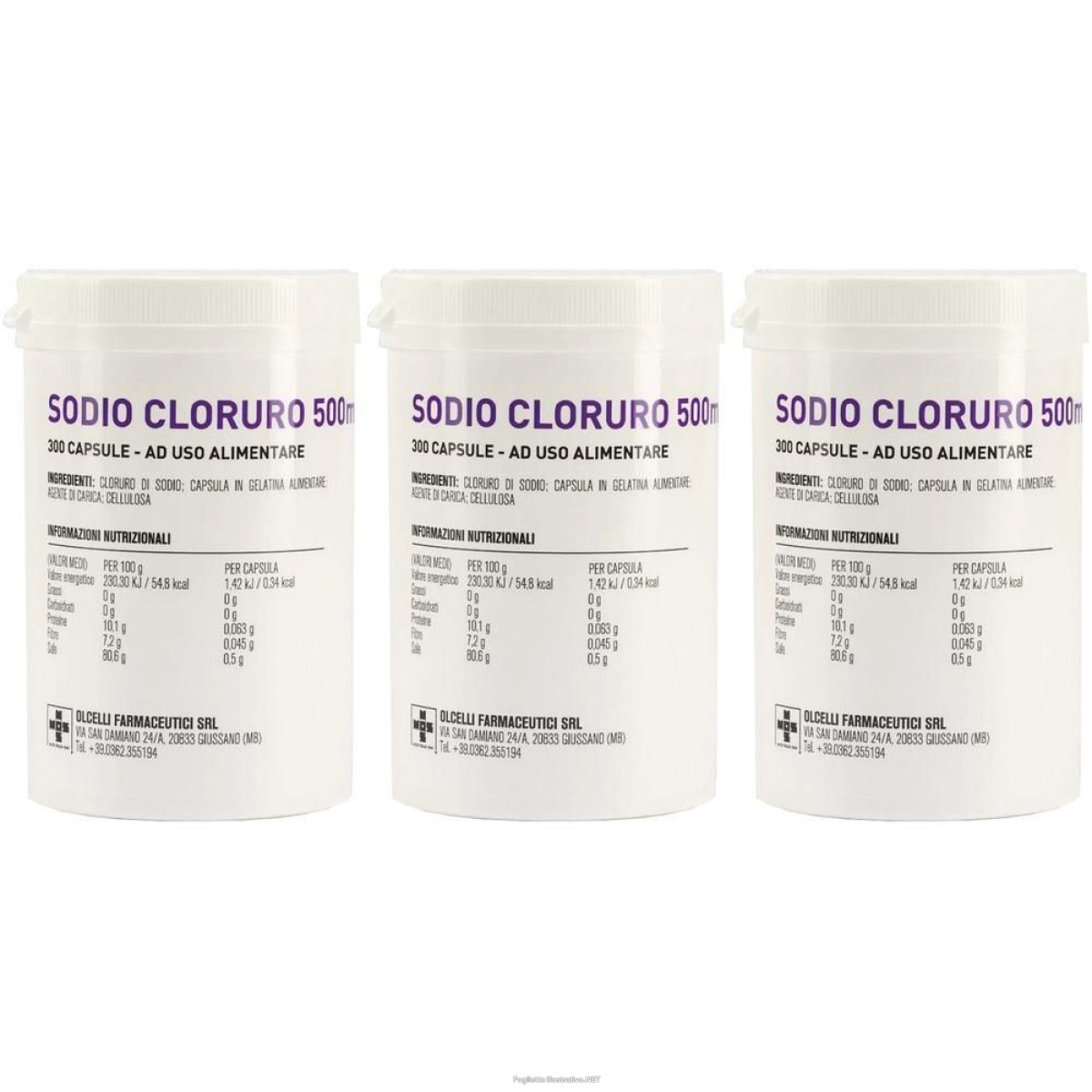 Cerca Offerte di sodio cloruro 300 capsule 500mg 3x186 g e acquista online