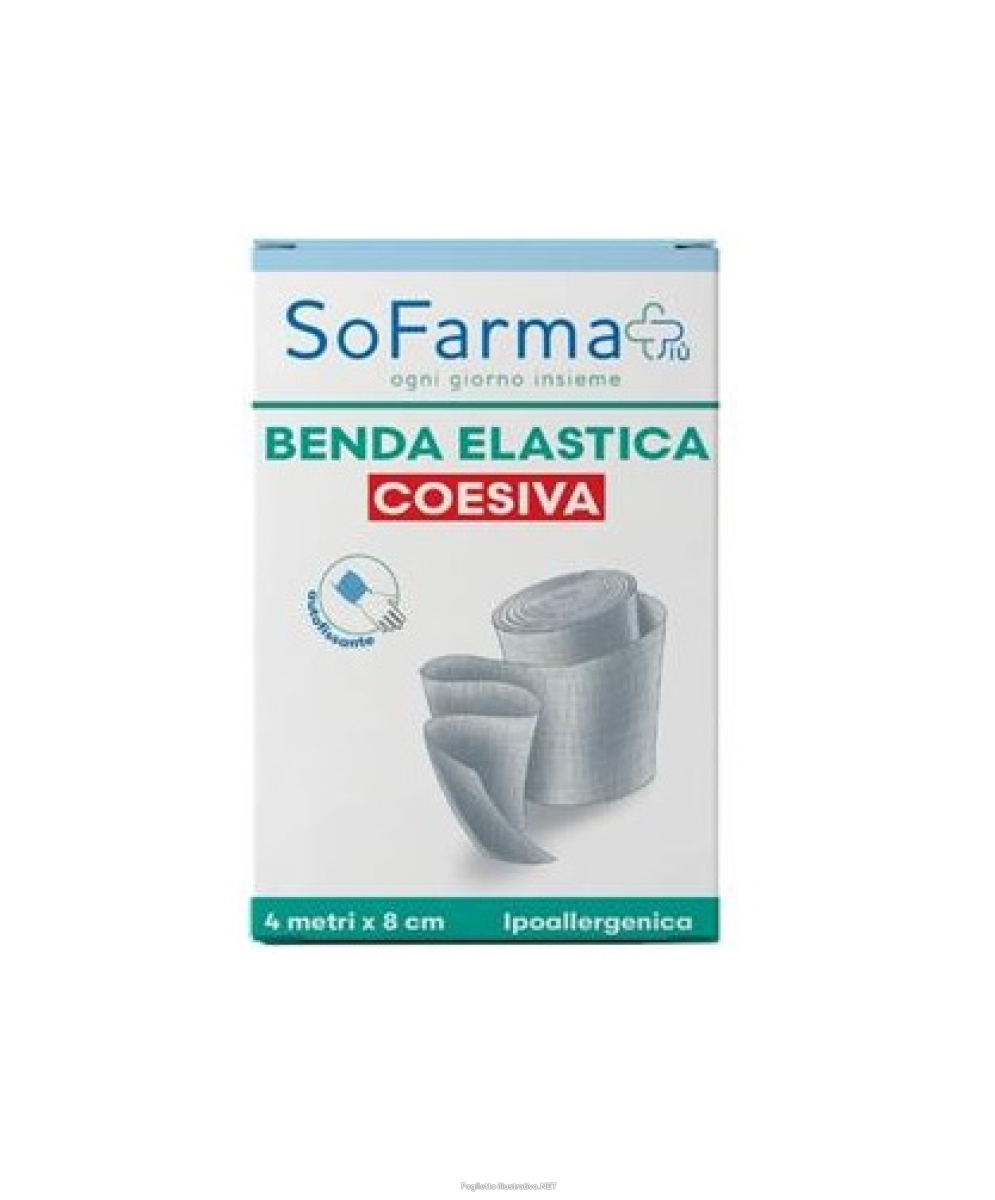 Cerca Offerte di sofarma+ benda elastica coesiva autofissante ipoallergenica 4 metri x 8cm e acquista online
