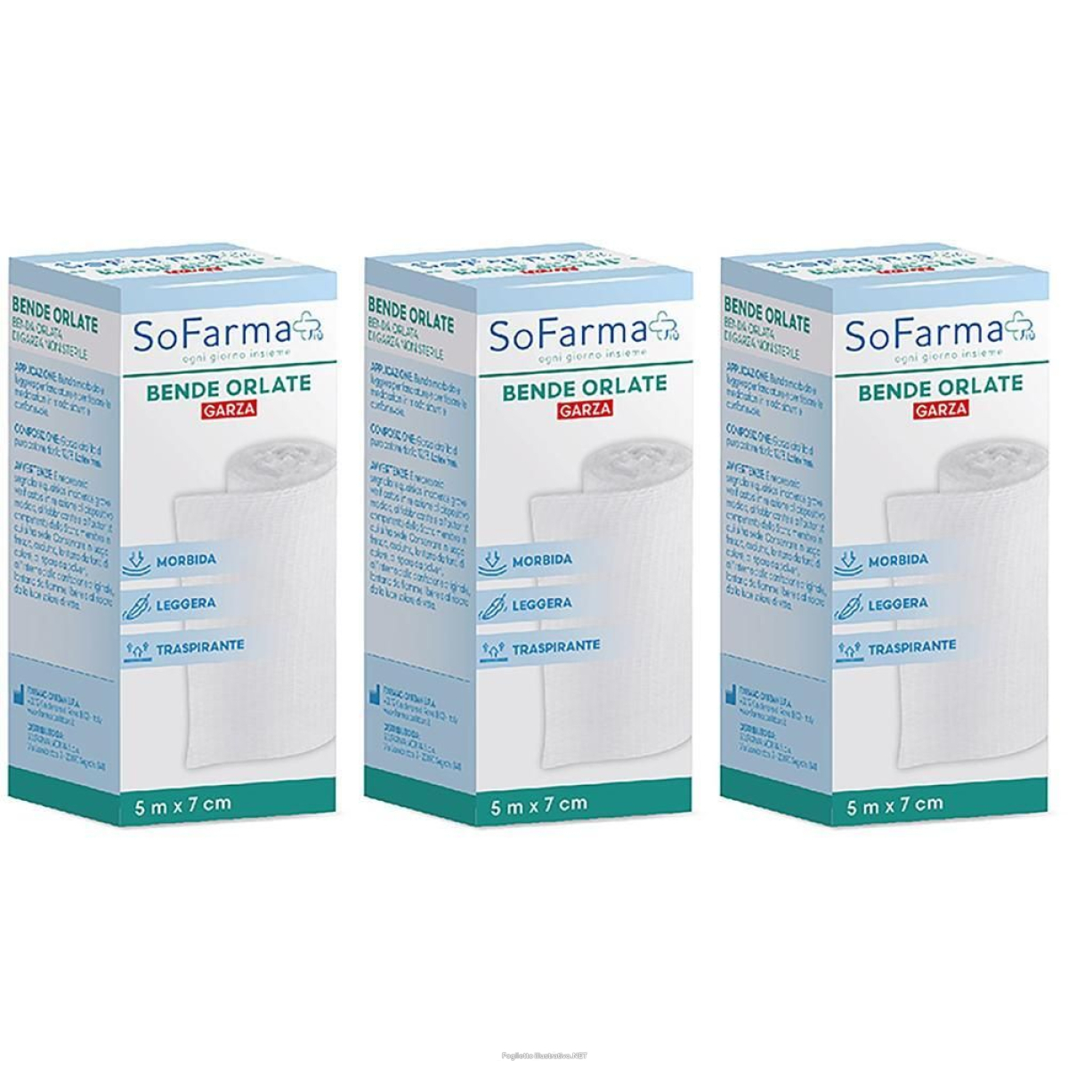 Cerca Offerte di sofarmapiu' benda orlata 500x7 cm 3x1 st e acquista online